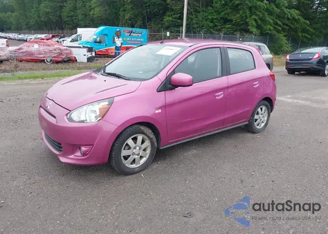 2014 Mitsubishi Mirage Es z USA, uszkodzony, nr VIN ML32A4HJ4EH005949